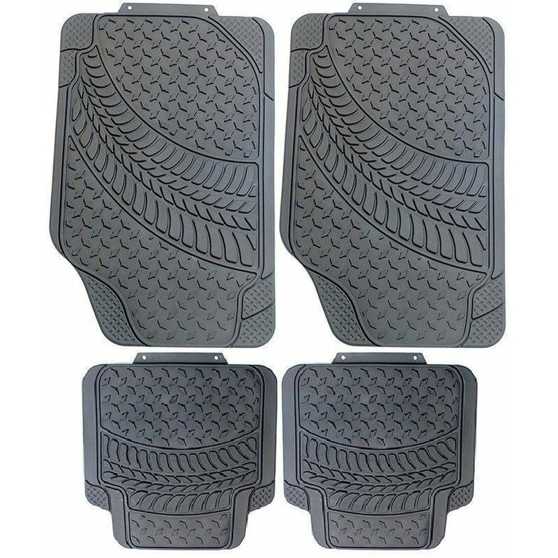 Heavy Duty Rubber Tyre Tred Car Floor Mats Set Non Slip Washable Universal Fit UKB4C - NN4 Online