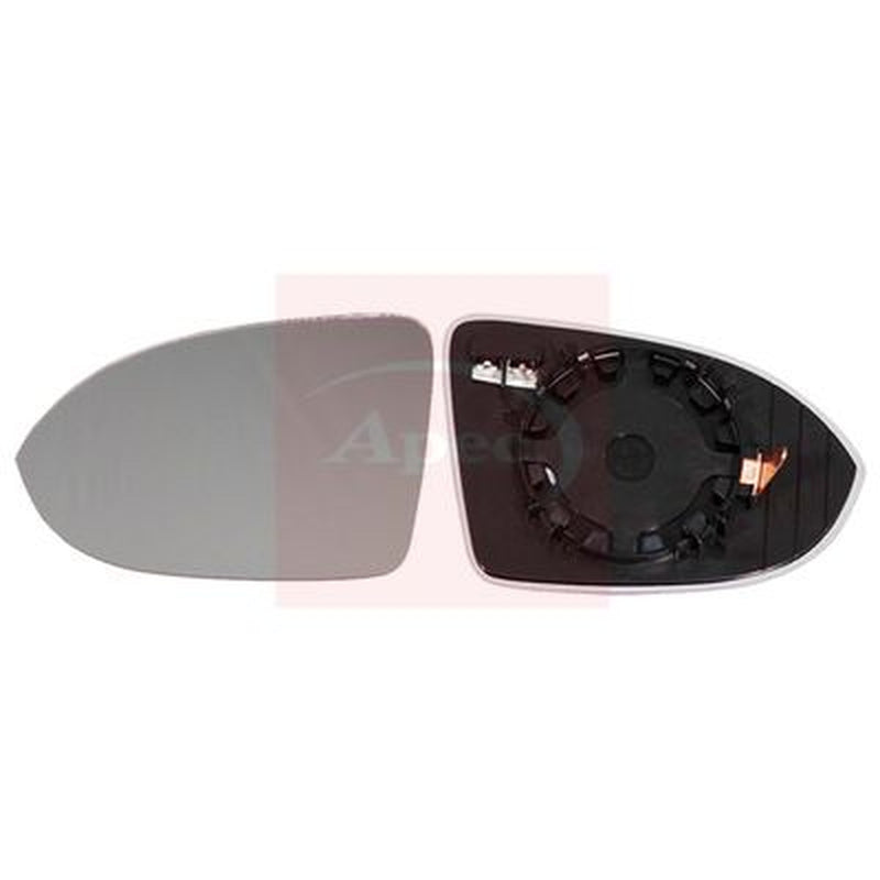 Apec Exterior Wing Mirror Glass Left fits VW Arteon 2017-2021 1.4 1.5 2.0