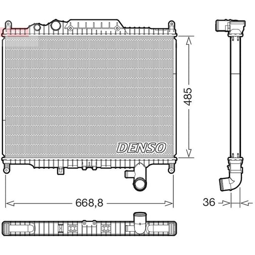Denso Engine Radiator fits Land Rover Discovery IV 2009-2018 3.0
