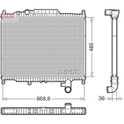 Denso Engine Radiator DRM14003
