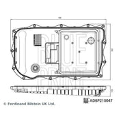 Blue Print Automatic Transmission Hydraulic Filter ADBP210047
