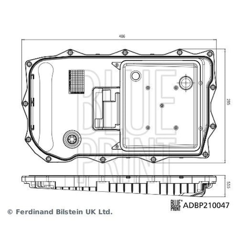 Blue Print Automatic Transmission Hydraulic Filter ADBP210047