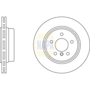 NAPA 2 x Vented Brake Discs fits BMW X3 2003-2011 2.0 2.5 3.0