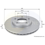 Comline Front & Rear Brake Discs & Pads fits Mazda 3 2003-2014 1.3 1.6 2.0 2.2