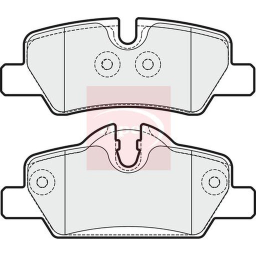 Apec Rear Brake Solid Discs & Pads fits Mini Mini 2013-2020