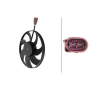 Hella Engine Cooling Fan Right fits Audi A1 2011-2015 1.4 2.0