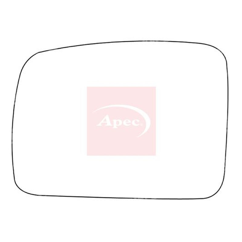 Apec Exterior Wing Mirror Glass Left fits Land Rover Discovery III 2004-2009
