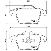 Brembo Rear Brake Discs & Pads fits Volvo XC90 I 2002-2014 2.5 3.2