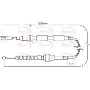 Apec Handbrake Cable Right Rear CAB1155