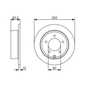 Bosch Front & Rear Brake Discs & Pads fits Chrysler Sebring 2001-2007 2.7