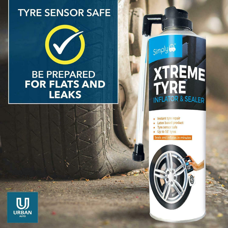 Simply Extreme Car Tyre Inflator & Sealer Vehicle Van Instant Puncture Repair Simply - Dynamic Drive