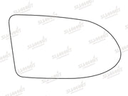 Summit Stick-On Aspheric Mirror Glass fits Vauxhall Zafira RHS Summit - Bars 4 Cars