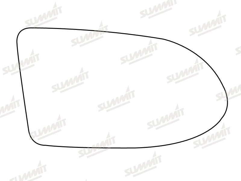 Summit Stick-On Aspheric Mirror Glass fits Vauxhall Zafira RHS Summit - Bars 4 Cars