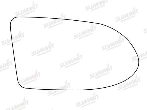 Summit Stick-On Aspheric Mirror Glass fits Vauxhall Zafira RHS Summit - Bars 4 Cars
