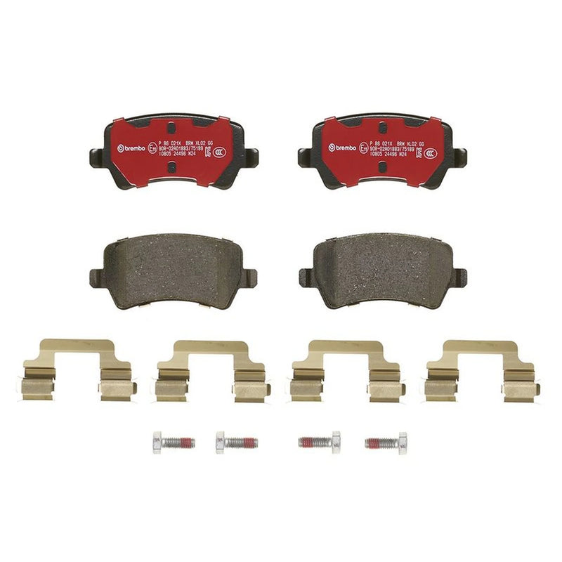 Brembo 4 x Rear Brake Pad Set fits Volvo S60 II 2010-2018 2.0 2.5 3.0