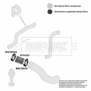 Borg & Beck Intercooler Turbo Charge Air Hose BTH1313
