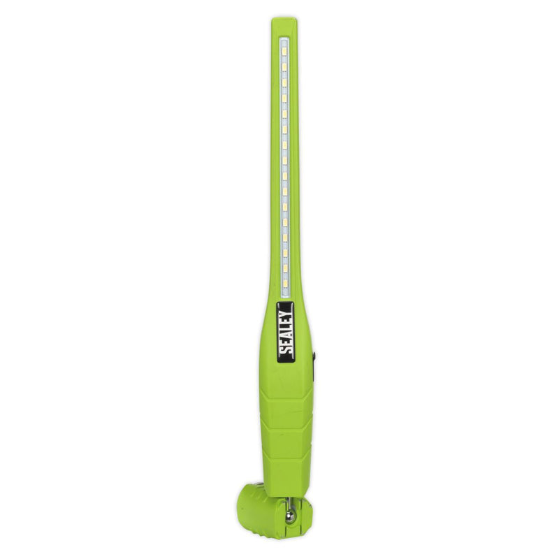 Sealey Rechargeable 360 Slim Inspection Light 8W & 1W SMD LED Green Lithium-ion Sealey - Dynamic Drive