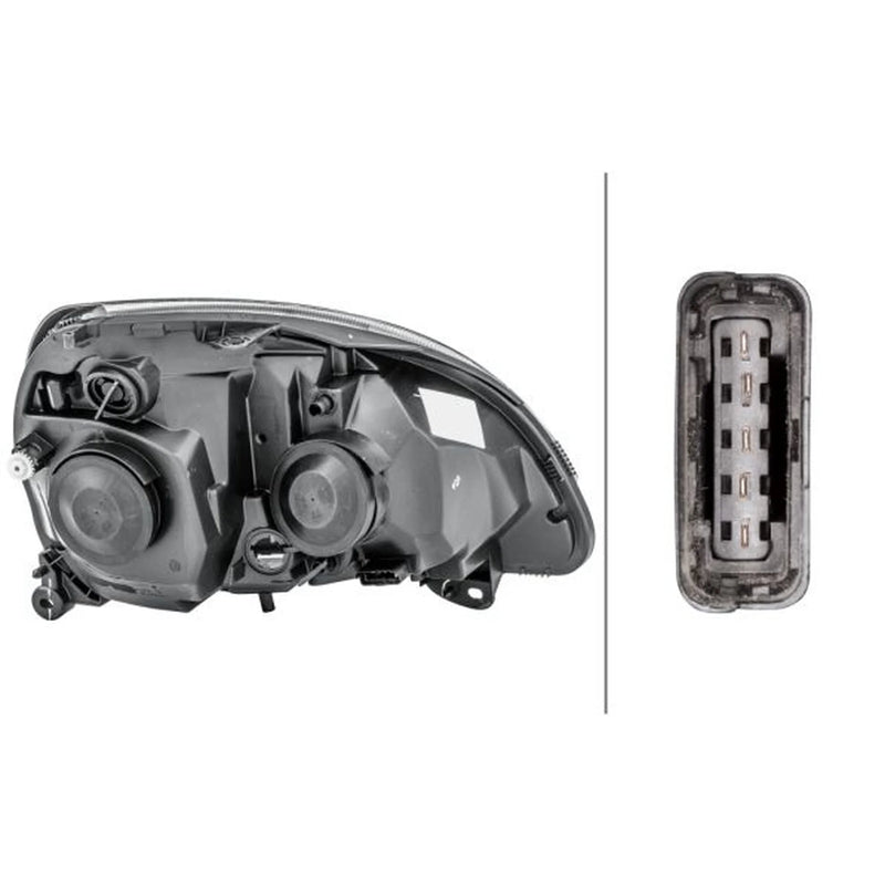 Hella Headlight Headlamp W5W Left 1LB 008 461-751