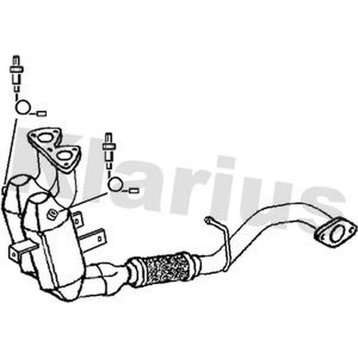 Klarius Catalyst Type Approved With Pipe Front fits Alfa Romeo 147 2001-2010 1.6
