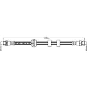 Juratek Brake Hydraulic Hose Line Right JBH1002