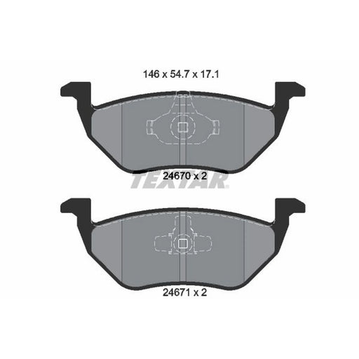 Textar Rear Brake Pad Set 2467001