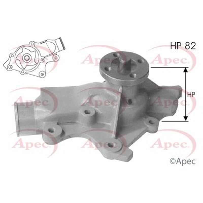 Apec Engine Cooling Water Pump fits Jeep Cherokee 1984-2001 2.5 4.0