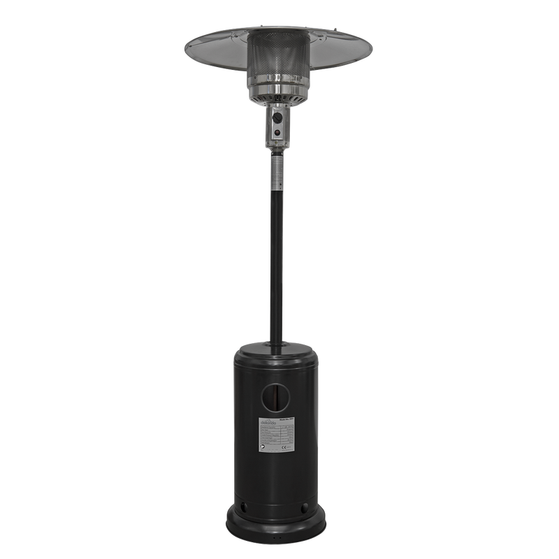 Dellonda Outdoor Garden Gas Patio Heater 13kW Commercial & Domestic Use Black Dellonda  - Dynamic Drive