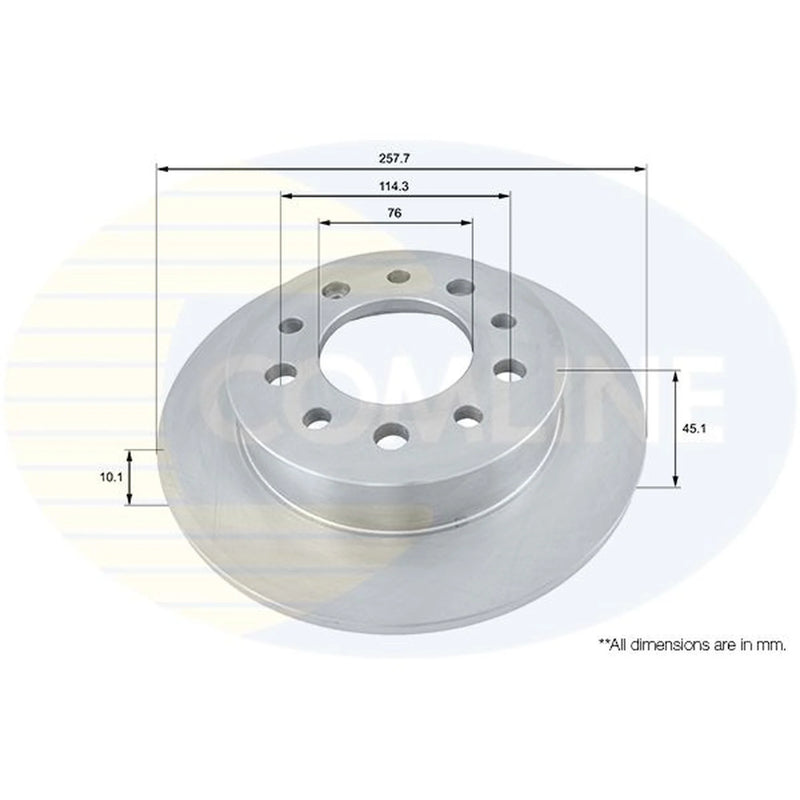 Comline Rear Brake Solid Discs & Pads fits Kia Optima 2012-2015 2.0