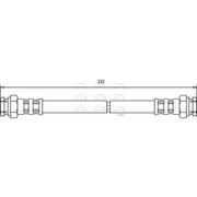 Apec Brake Hydraulic Hose Line inner HOS3629