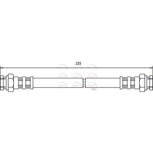 Apec Brake Hydraulic Hose Line inner HOS3629