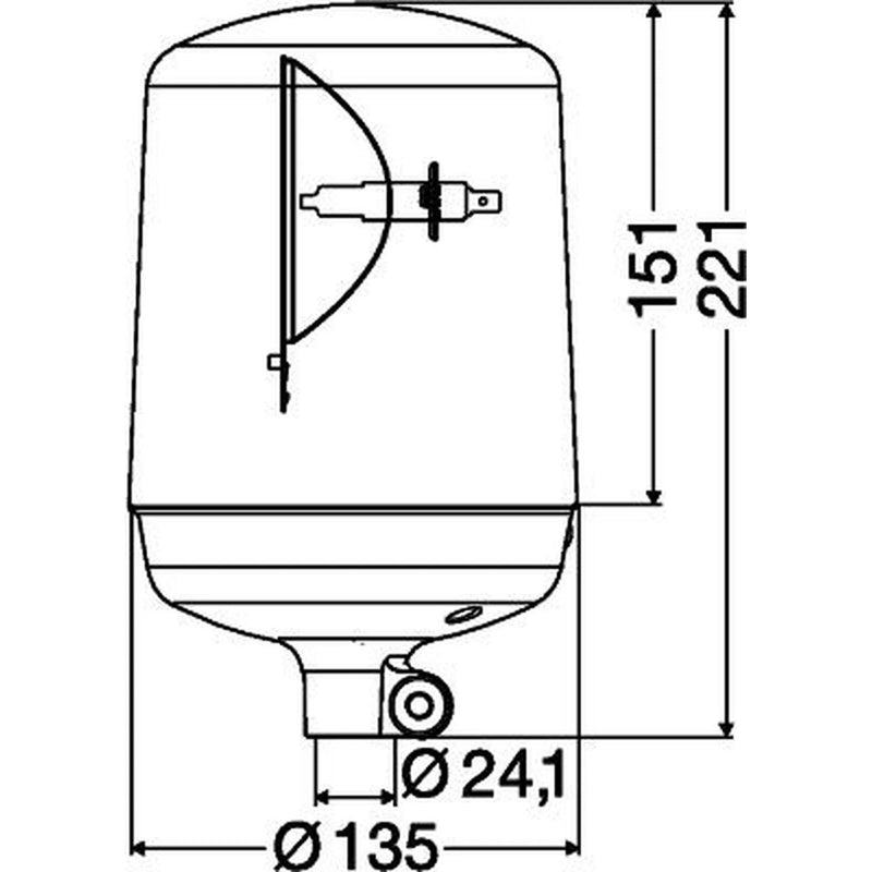 Hella Rotating Beacon Wide High