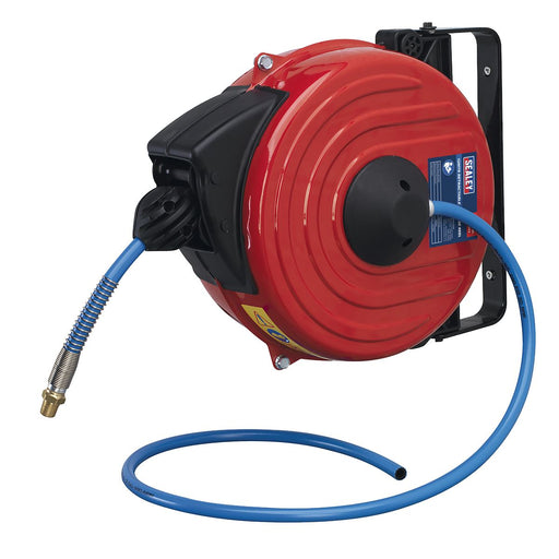 Sealey Retractable Air Hose Reel 12m8mm ID TPU Hose SA90 Sealey - Dynamic Drive