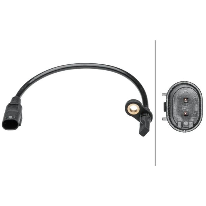 Hella ABS Wheel Speed Sensor Rear fits Mercedes-Benz Gl-Class 2012-2015