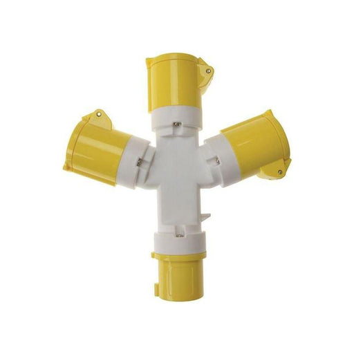 Faithfull Power Plus 3-Way Splitter 110V Faithfull Power Plus - NN4 Online