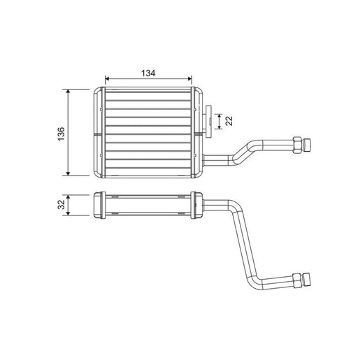 Valeo Heater Matrix Core Heat Exchanger 811573