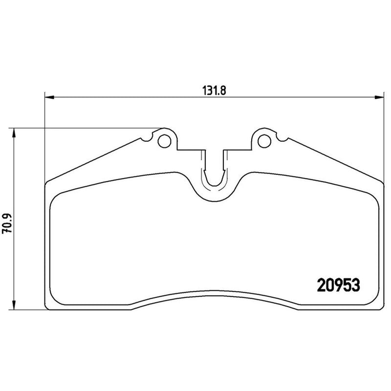 Brembo Front & Rear Pads fits Porsche 928 1983-1986 4.7