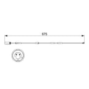 Bosch Brake Pad Wear Sensor Front fits BMW X1 2009-2015