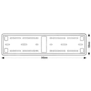 2x E-Tech Stainless Steel Car Registration Number Plate Holder Surround Frame E-Tech - Dynamic Drive