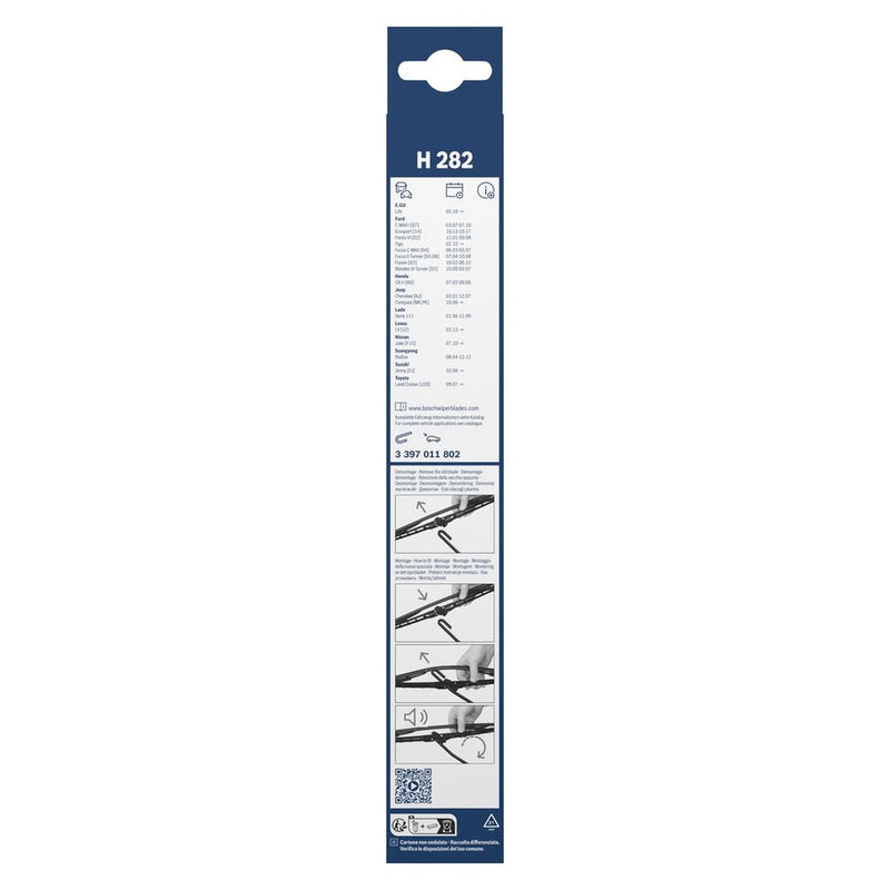 Bosch Conventional Wiper Blade 280mm — H282 fits Austin Allegro I 1973-1984