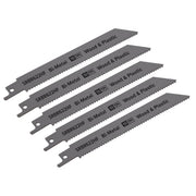 Sealey Reciprocating Saw Blade Wood & Plastics 150mm 10tpi Pack of 5 SRBR622HF Sealey - Dynamic Drive
