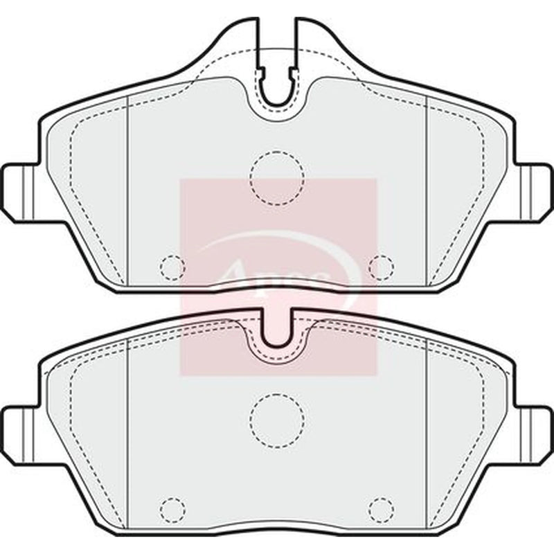 Apec Front Brake Pad Set PAD1443