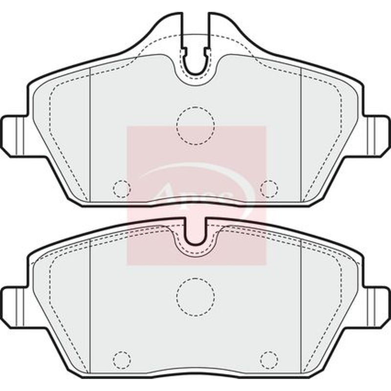 Apec Front Brake Vented Discs & Pads fits BMW 1 2004-2013