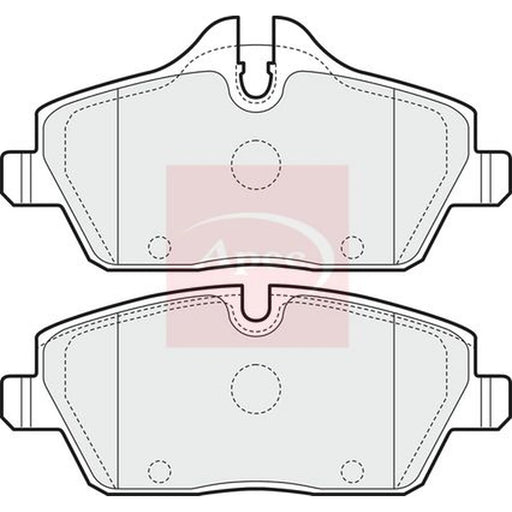 Apec Front Brake Pad Set PAD1443