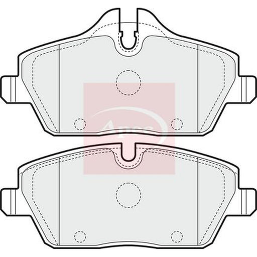 Apec Front Brake Pad Set fits BMW 1 2004-2013