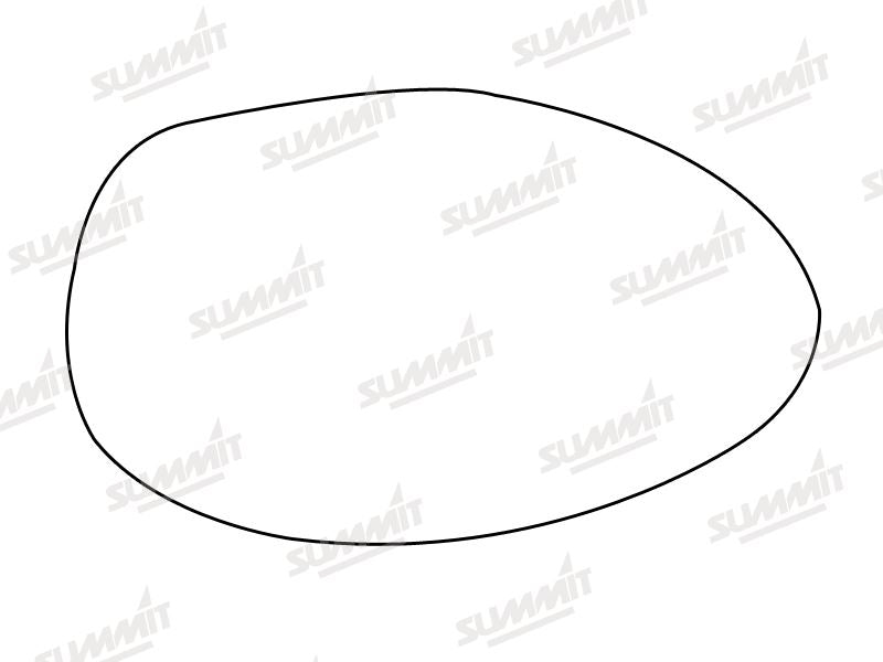 Summit Heated Base Plate With Standard Mirror Glass fits Alfa 147 GT LHS Summit - Bars 4 Cars