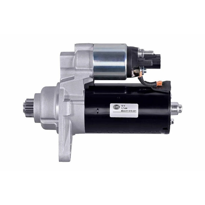 Hella Starter Motor 12V 1.7kW 10 Teeth fits Audi A3 2003-2010 1.9