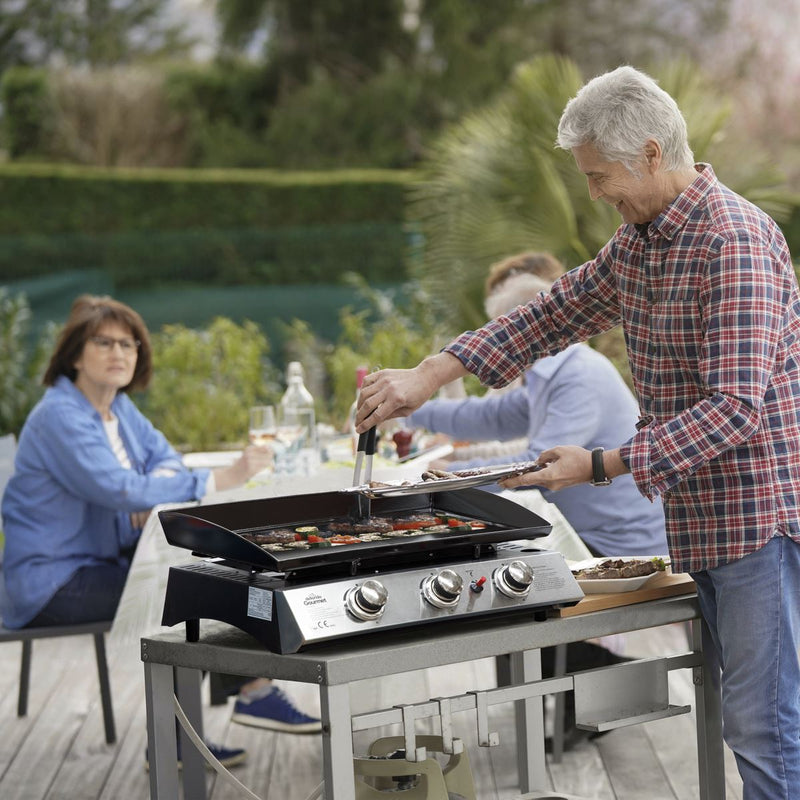 Dellonda 3 Burner 7.5kW Portable Gas Plancha - Stainless Steel Dellonda  - Dynamic Drive