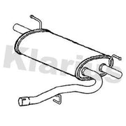 Klarius Box With Tail Pipe Rear fits Ford Kuga I 2008-2012 2.0