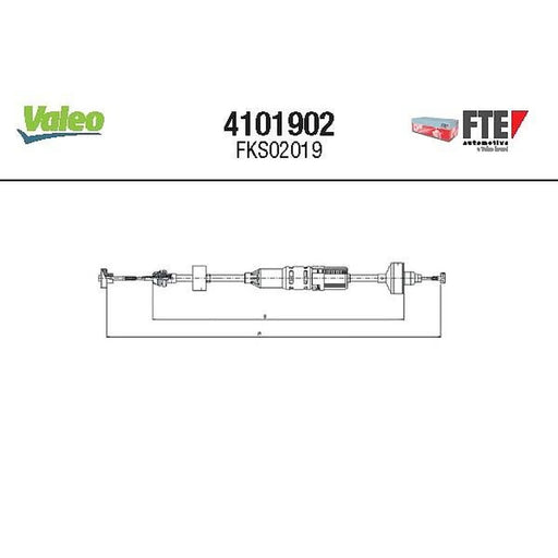 Valeo Clutch Control Cable Pull 4101902