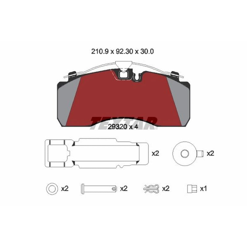 Textar Front Brake Pad Set 2932001